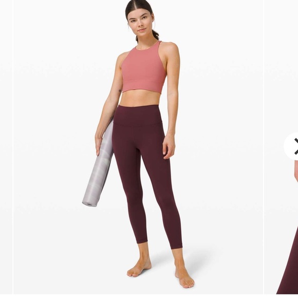 Lululemon Women's Wunder Under Leggings Size 4 25” In Cassis Burgundy Small - Picture 1 of 8